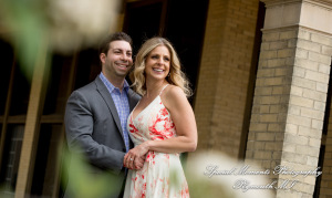 Melissa & Philip at Belle Isle Fountain Detroit MI engagement photography