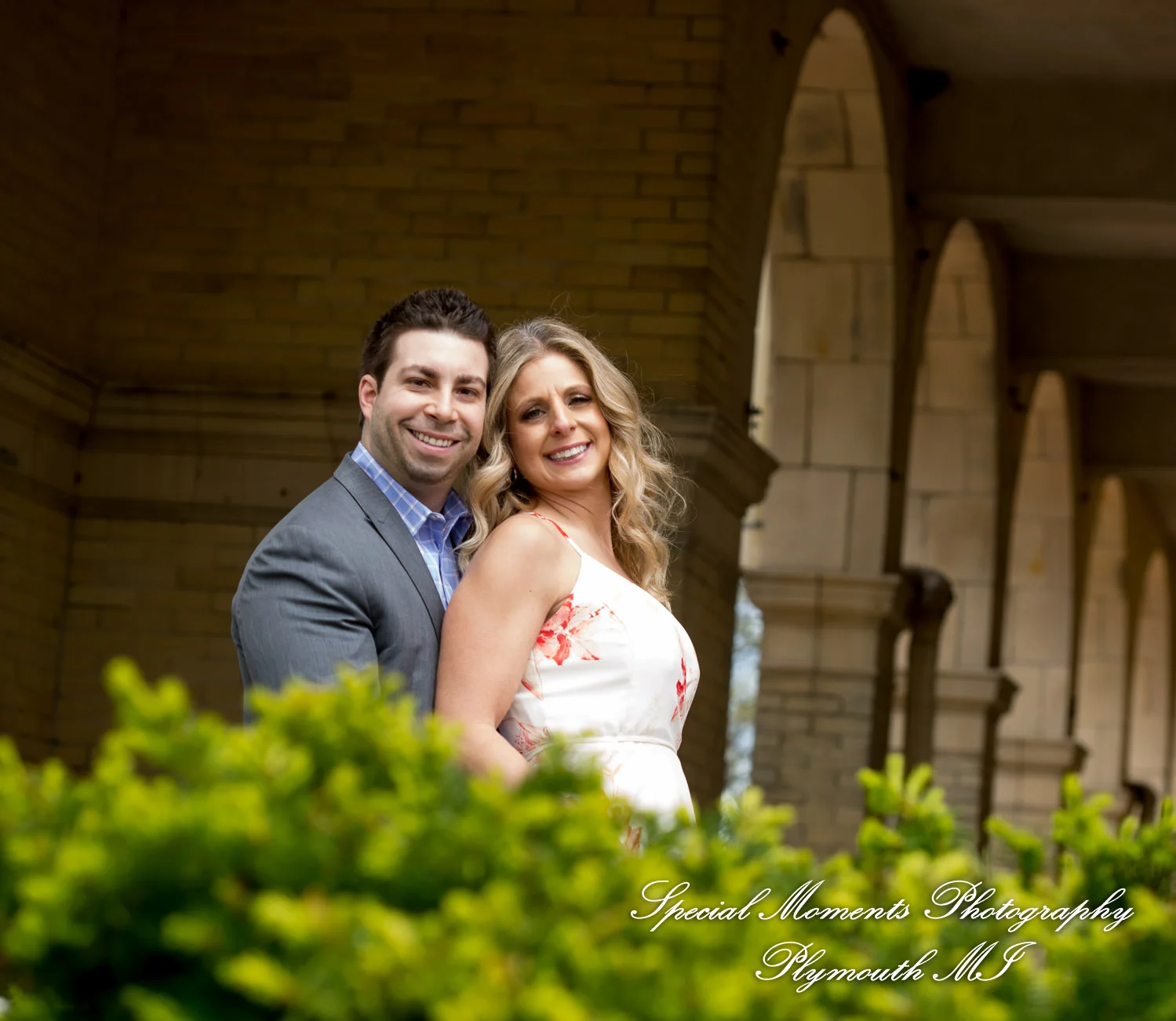 Belle Isle Detroit MI engagement photograph