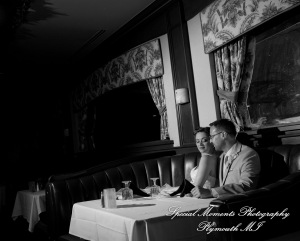 Josh & Dee at Lellis Steak House in Auburn Hills MI wedding photography