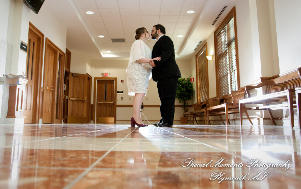 Jessica & Mike at 35th District Court Plymouth MI wedding photography