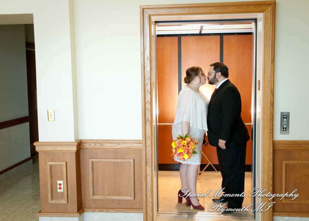 Jessica & Mike at 35th District Court Plymouth MI wedding photography