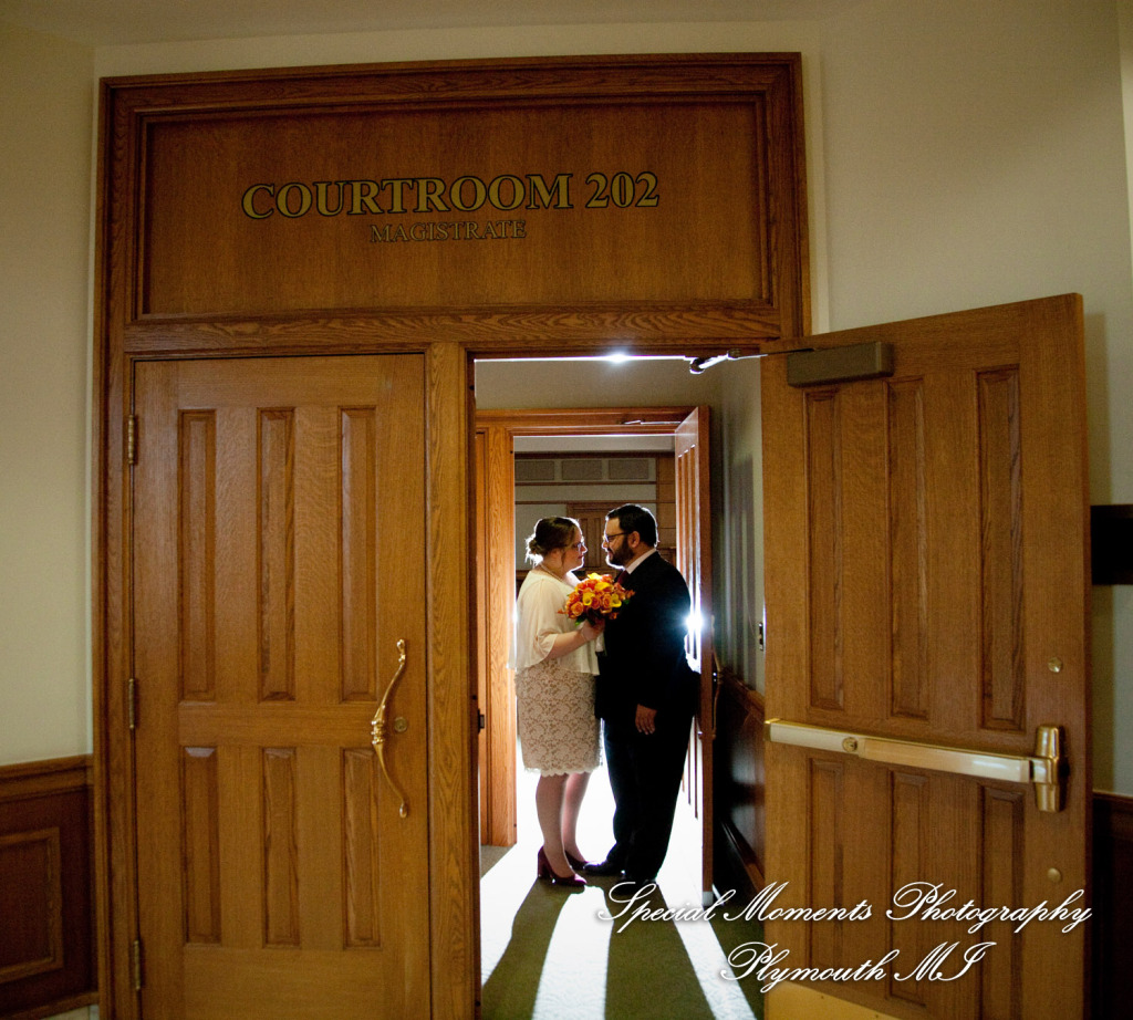 Jessica & Mike at 35th District Court Plymouth MI wedding photography