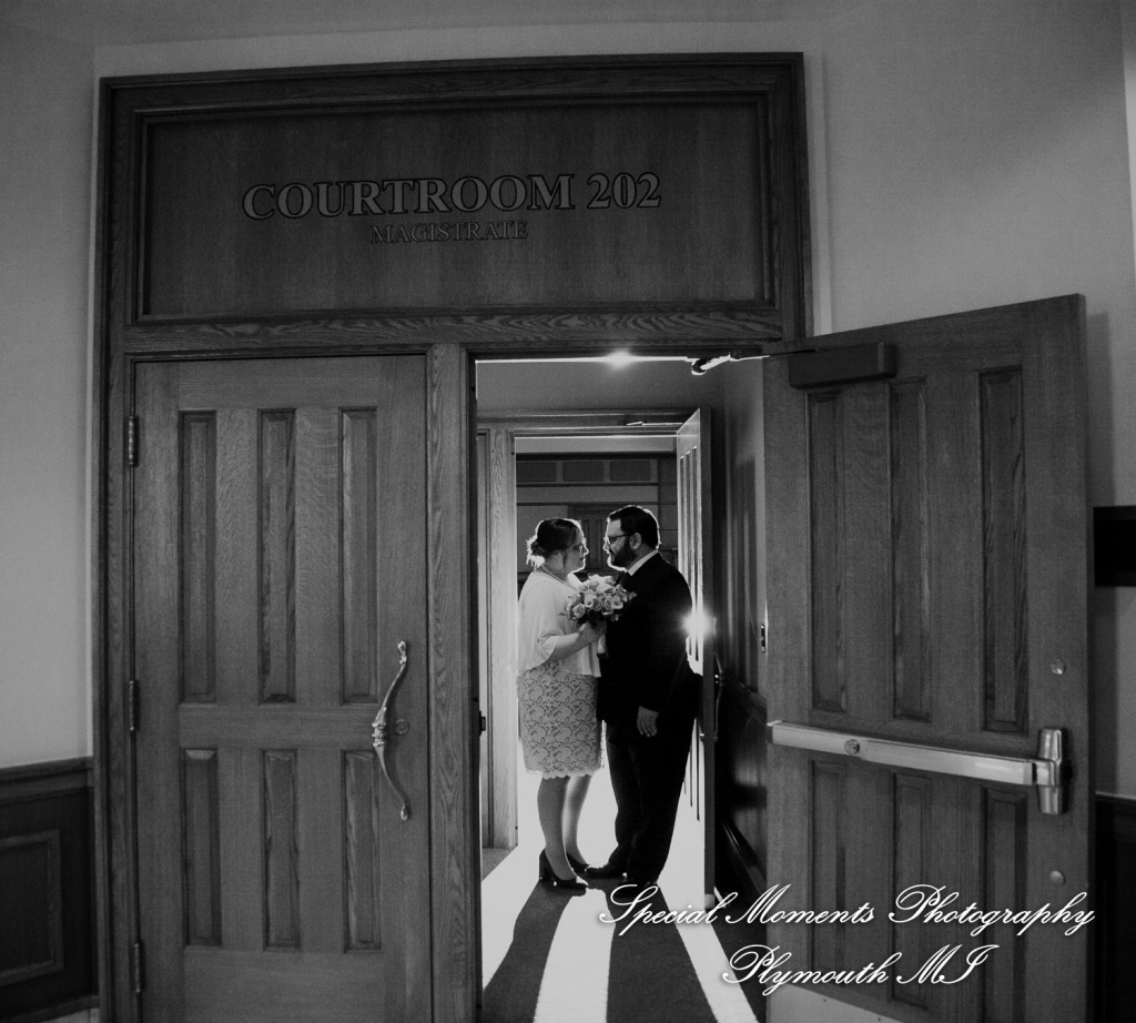Jessica & Mike at 35th District Court Plymouth MI wedding photography