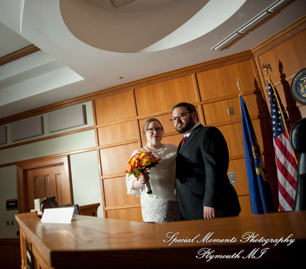 Jessica & Mike at 35th District Court Plymouth MI wedding photography