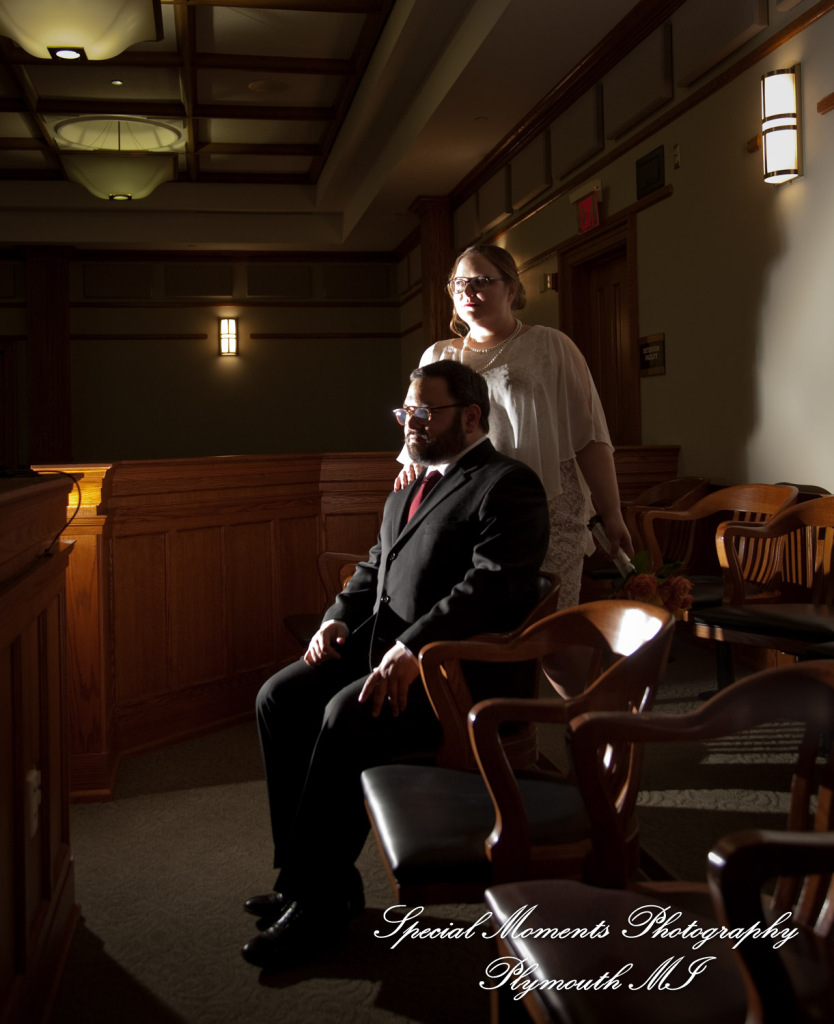 Jessica & Mike at 35th District Court Plymouth MI wedding photography