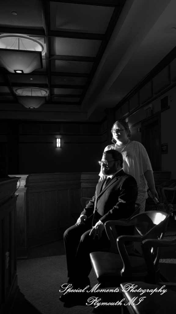 Jessica & Mike at 35th District Court Plymouth MI wedding photography