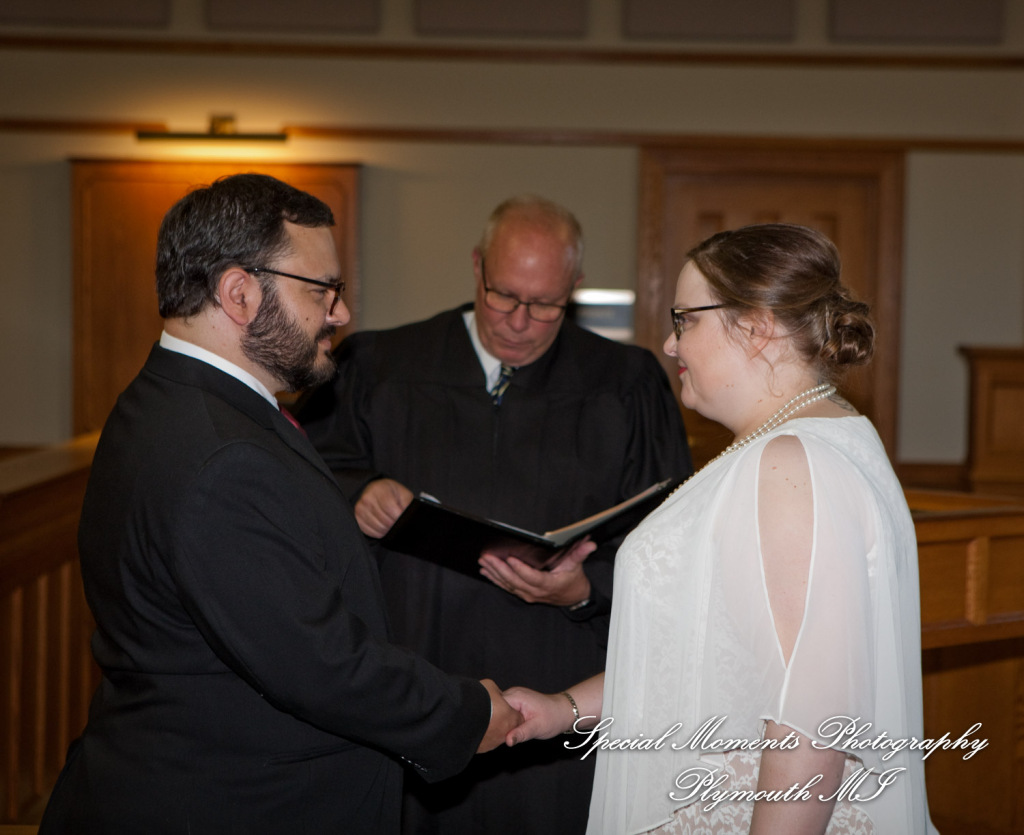Jessica & Mike at 35th District Court Plymouth MI wedding photography