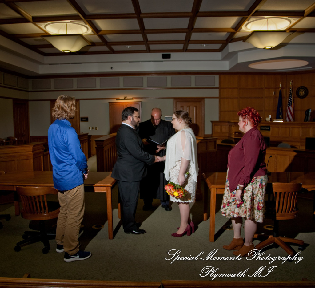 Jessica & Mike at 35th District Court Plymouth MI wedding photography
