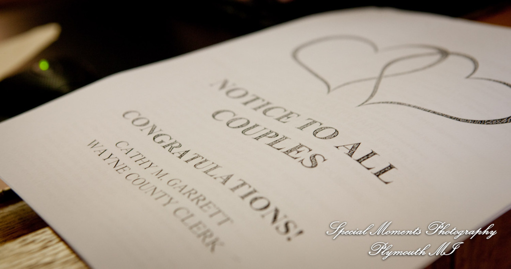 Jessica & Mike at 35th District Court Plymouth MI wedding photography