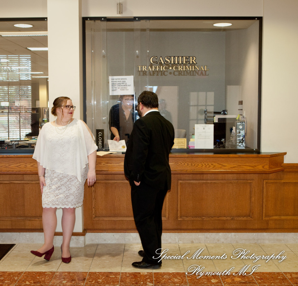 Jessica & Mike at 35th District Court Plymouth MI wedding photography
