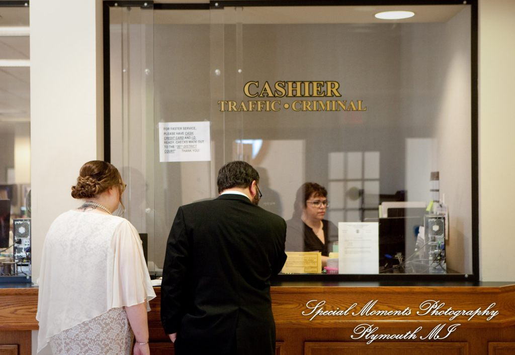 Jessica & Mike at 35th District Court Plymouth MI wedding photography