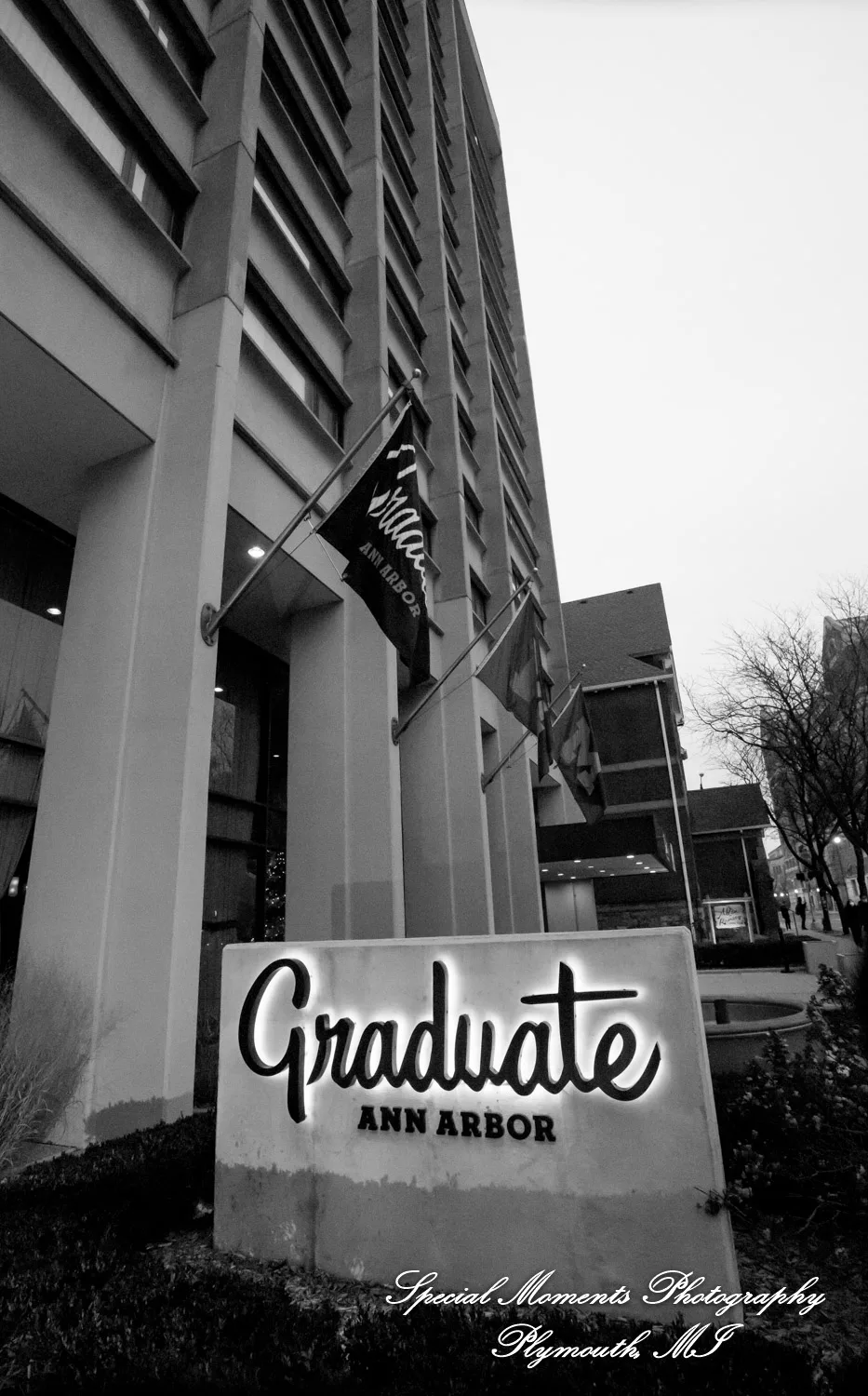 Graduate Hotel Ann Arbor MI wedding photograph