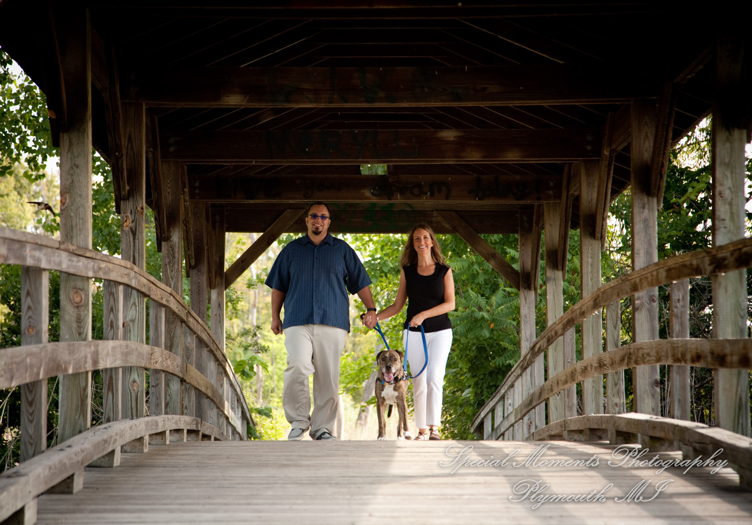 Lisa & Michael at Robert Long Park Commerce MI wedding photography
