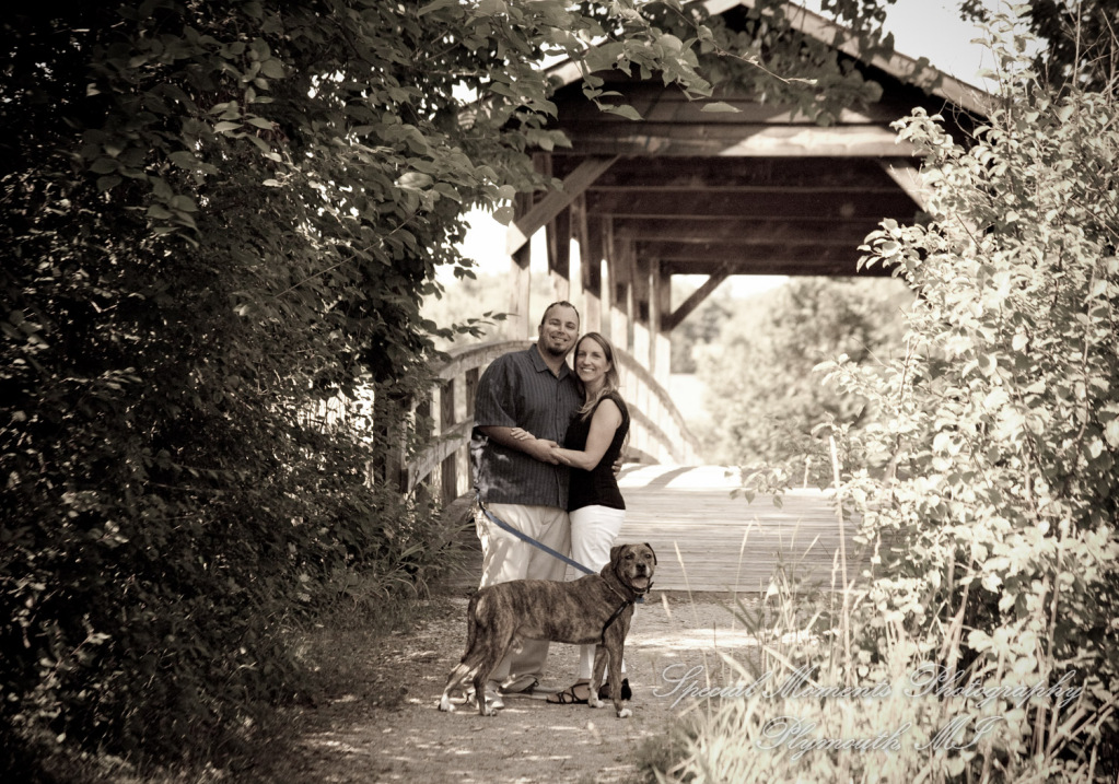 Lisa & Michael at Robert Long Park Commerce MI wedding photography