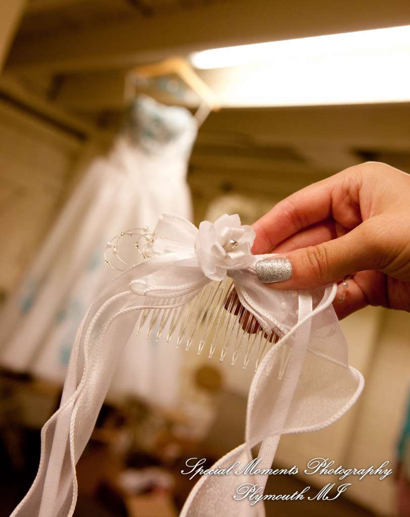 Erynn & Brian at Canterbury Castle Lake Orion MI wedding photograph