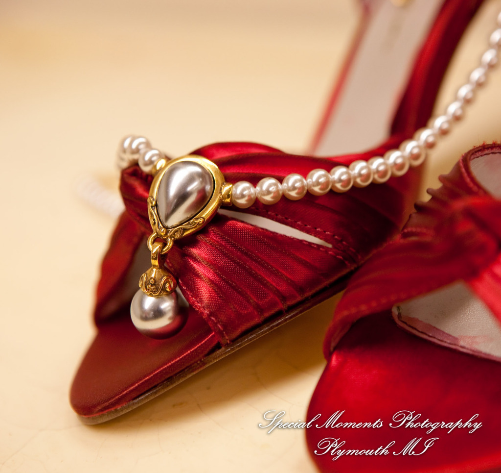 Erynn & Brian at Canterbury Castle Lake Orion MI wedding photograph