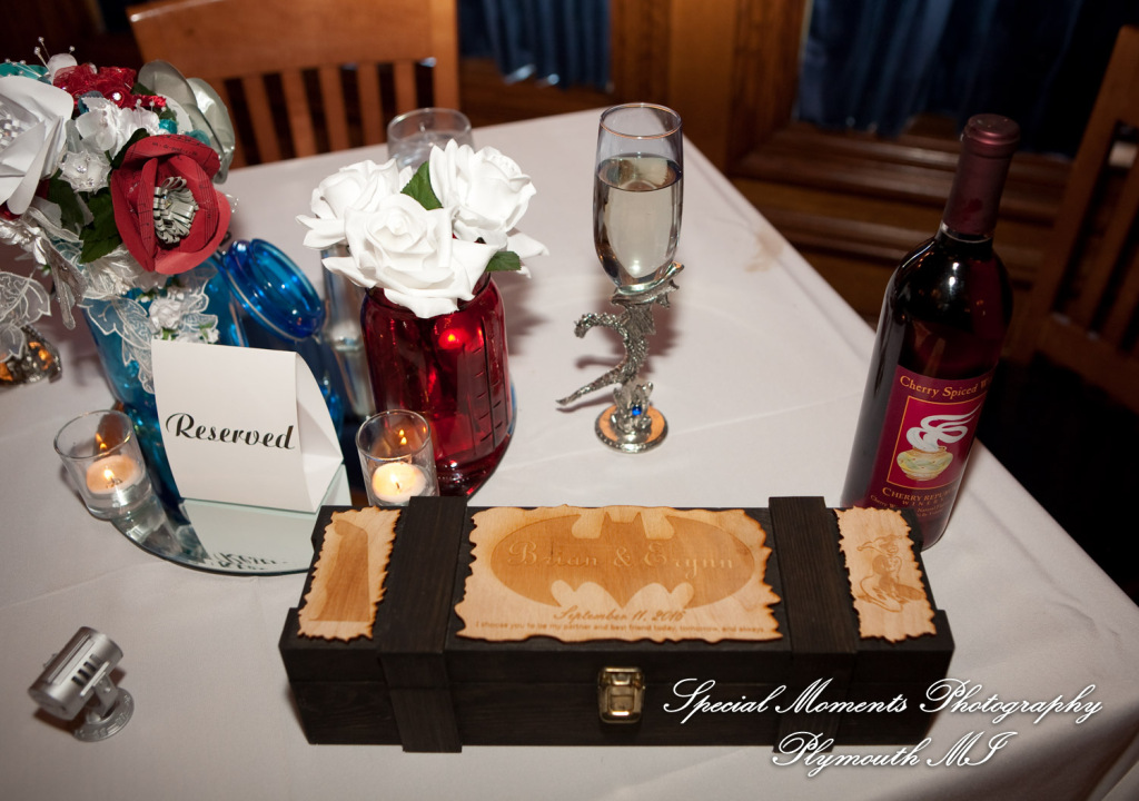 Erynn & Brian at Canterbury Castle Lake Orion MI wedding photograph