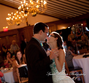 Erynn & Brian at Canterbury Castle Lake Orion MI wedding photograph