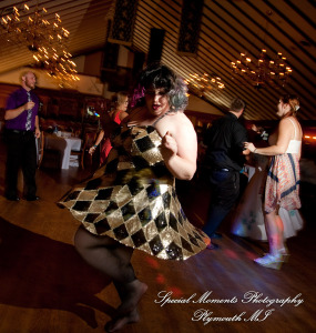 Erynn & Brian at Canterbury Castle Lake Orion MI wedding photograph