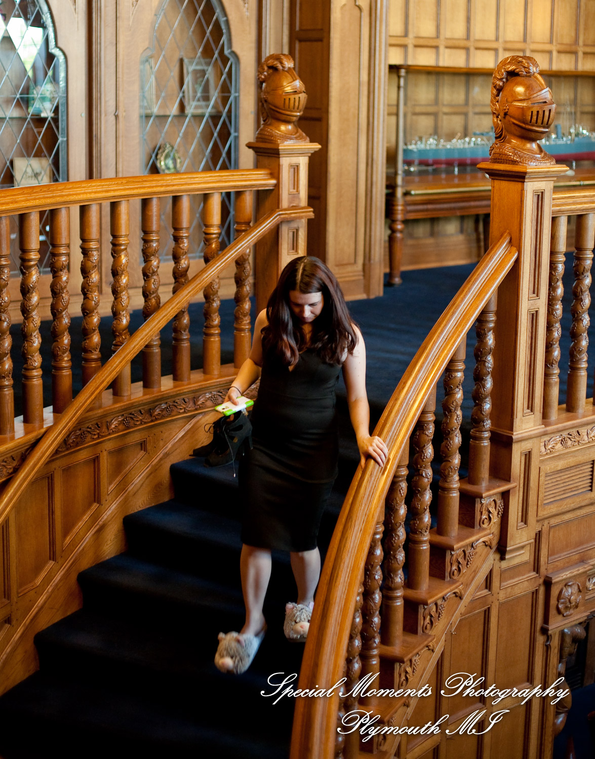 Erynn & Brian at Canterbury Castle Lake Orion MI wedding photograph