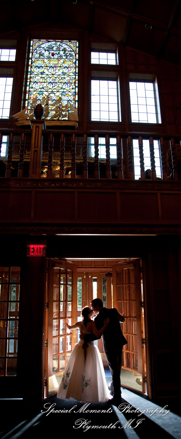 Erynn & Brian at Canterbury Castle Lake Orion MI wedding photograph