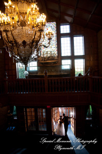 Erynn & Brian at Canterbury Castle Lake Orion MI wedding photograph