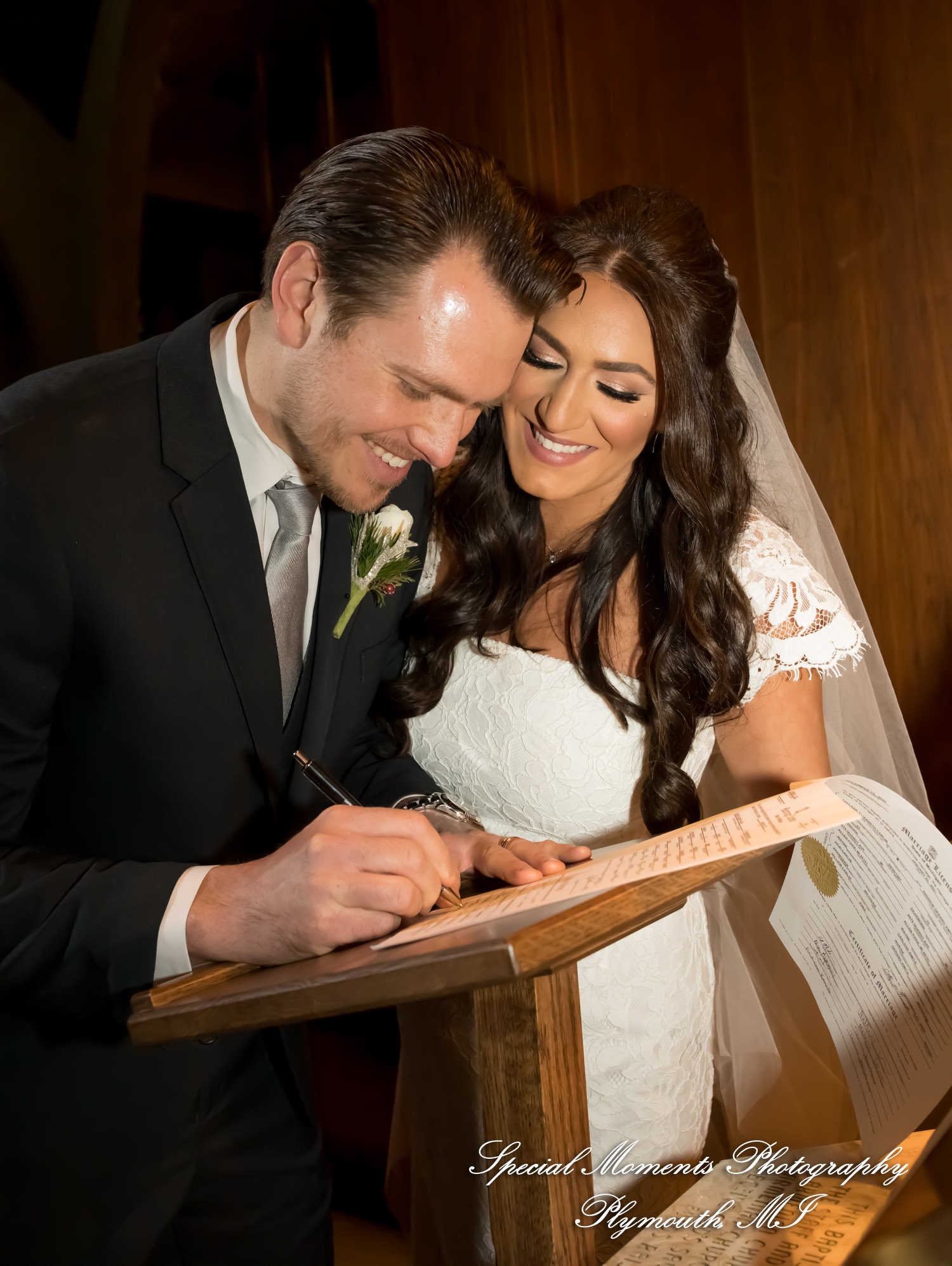 Tahlene & Andrew at St. John Armenian Church Southfield MI wedding photography