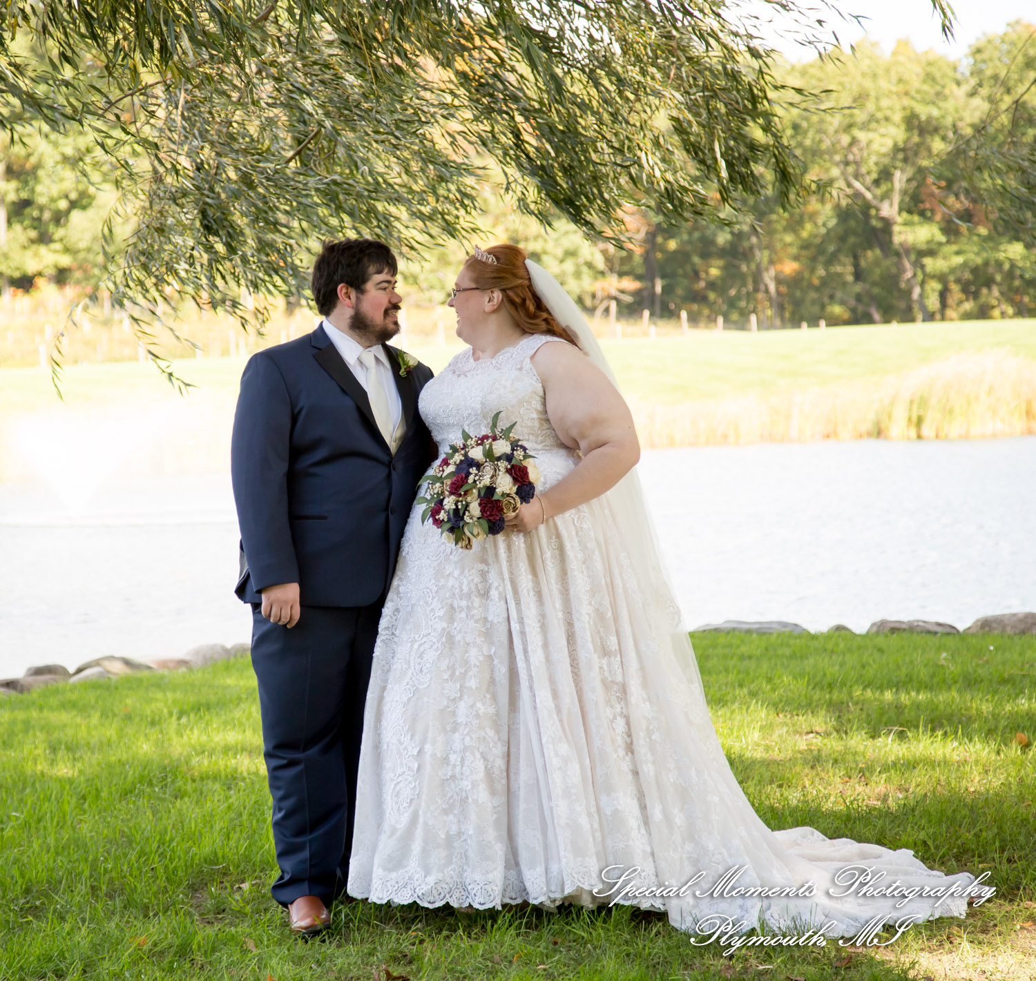 Mike & Jess at Westers Family Vineyard & Winery Rives Junction MI wedding photograph