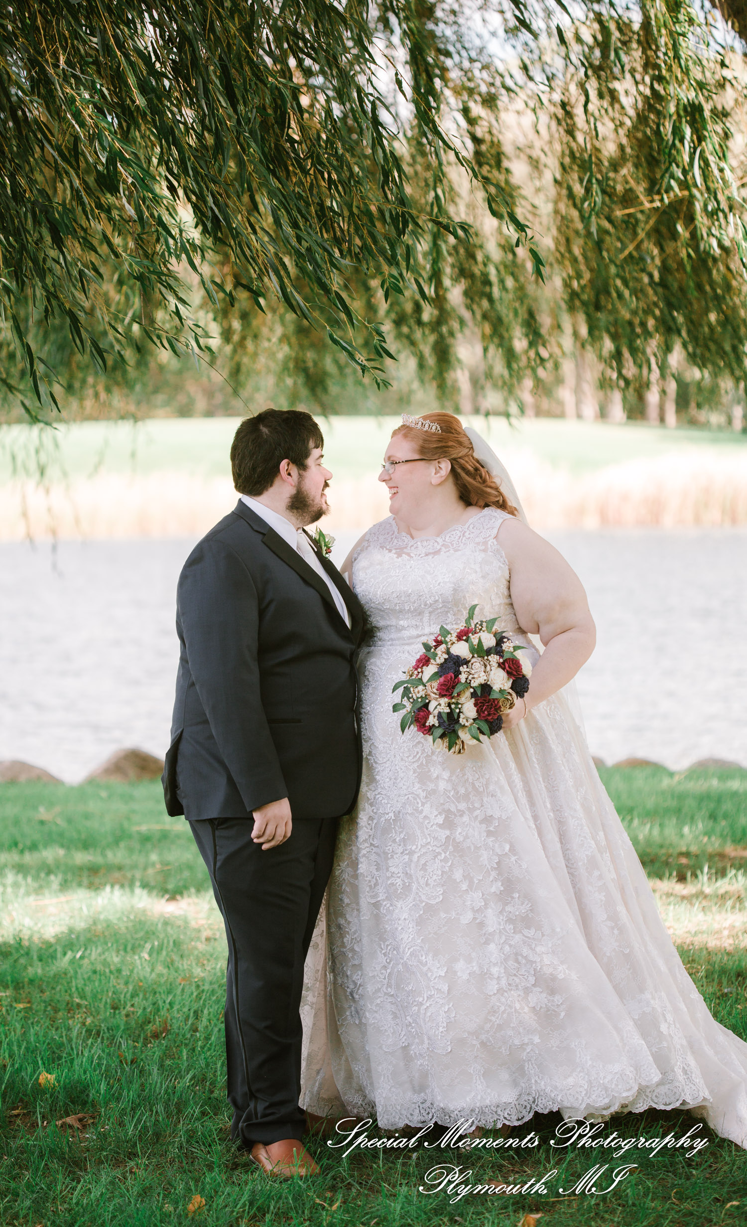 Mike & Jess at Westers Family Vineyard & Winery Rives Junction MI wedding photograph