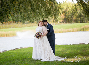 Mike & Jess at Westers Family Vineyard & Winery Rives Junction MI wedding photograph