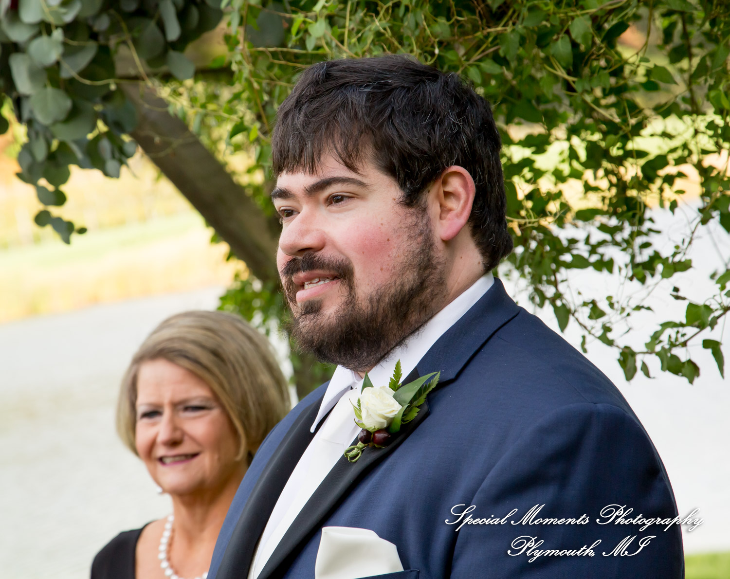 Mike & Jess at Westers Family Vineyard & Winery Rives Junction MI wedding photograph