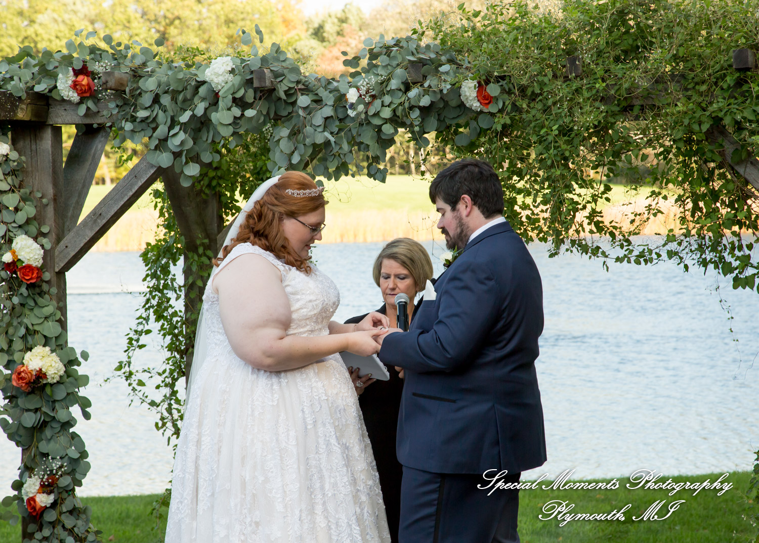 Mike & Jess at Westers Family Vineyard & Winery Rives Junction MI wedding photograph