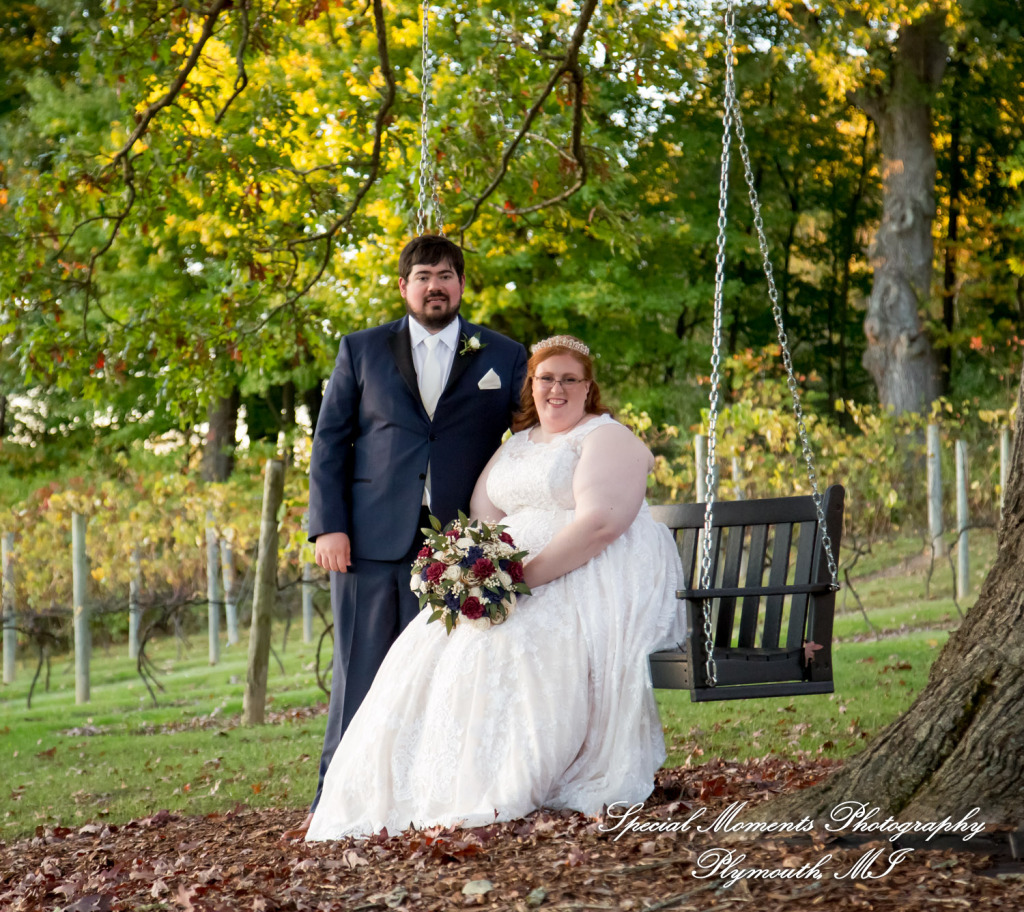 Mike & Jess at Westers Family Vineyard & Winery Rives Junction MI wedding photograph