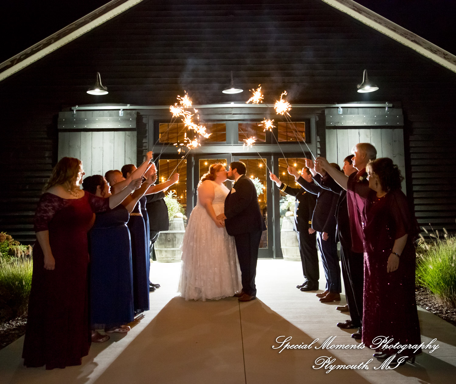 Mike & Jess at Westers Family Vineyard & Winery Rives Junction MI wedding photograph