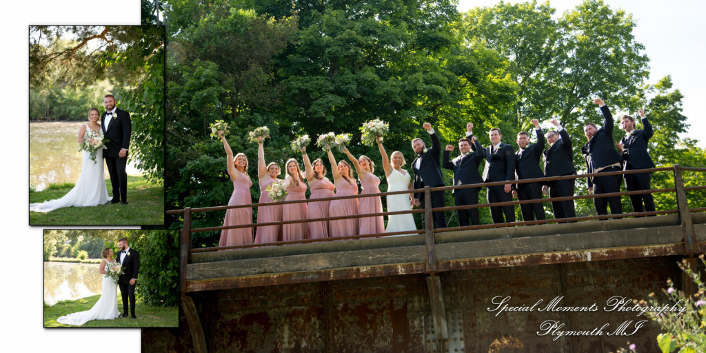 Fine Art Classic Design - Alex & Aidan at Italian American Club Livonia MI wedding album photography