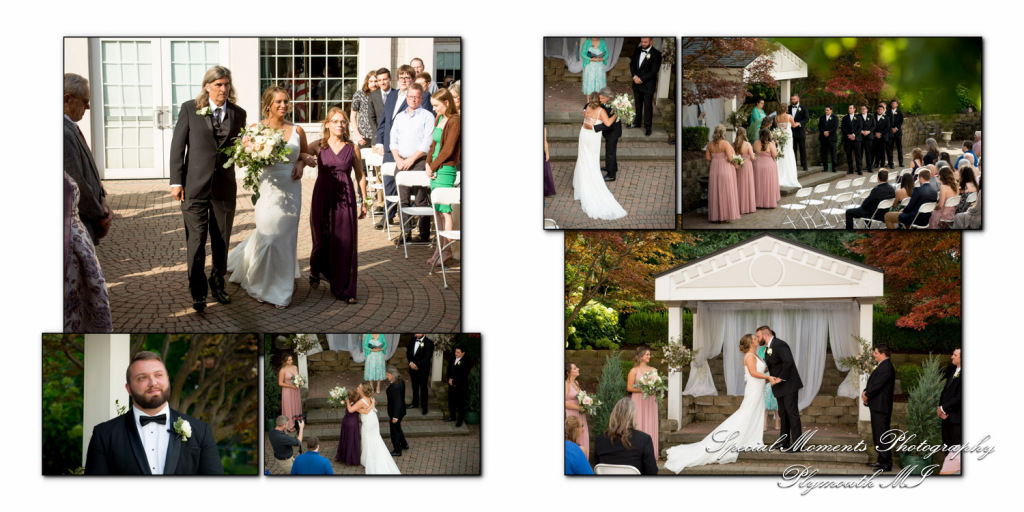 Fine Art Simple Design - Alex & Aidan at Italian American Club Livonia MI wedding album photography