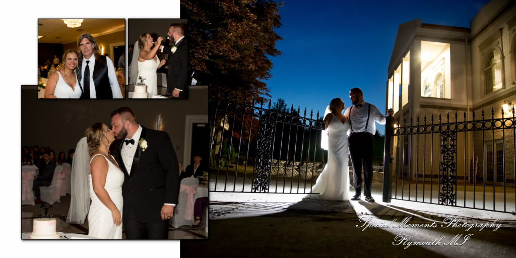 Fine Art Simple Design - Alex & Aidan at Italian American Club Livonia MI wedding album photography