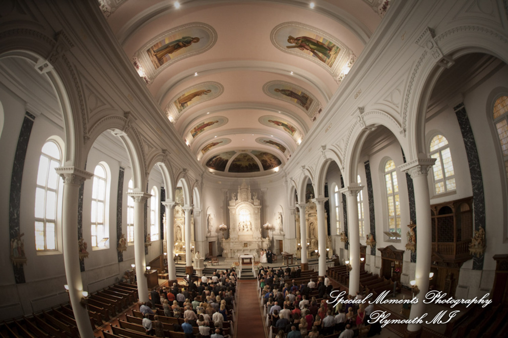 Dave & Angie at Ss. Peter & Paul Jesuit Detroit MI wedding photography