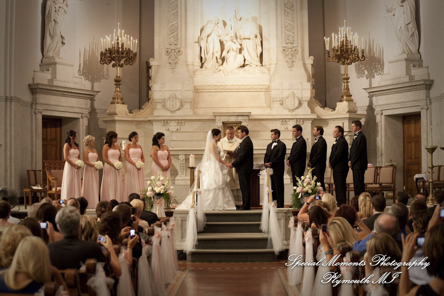 Dave & Angie at Ss. Peter & Paul Jesuit Detroit MI wedding photography