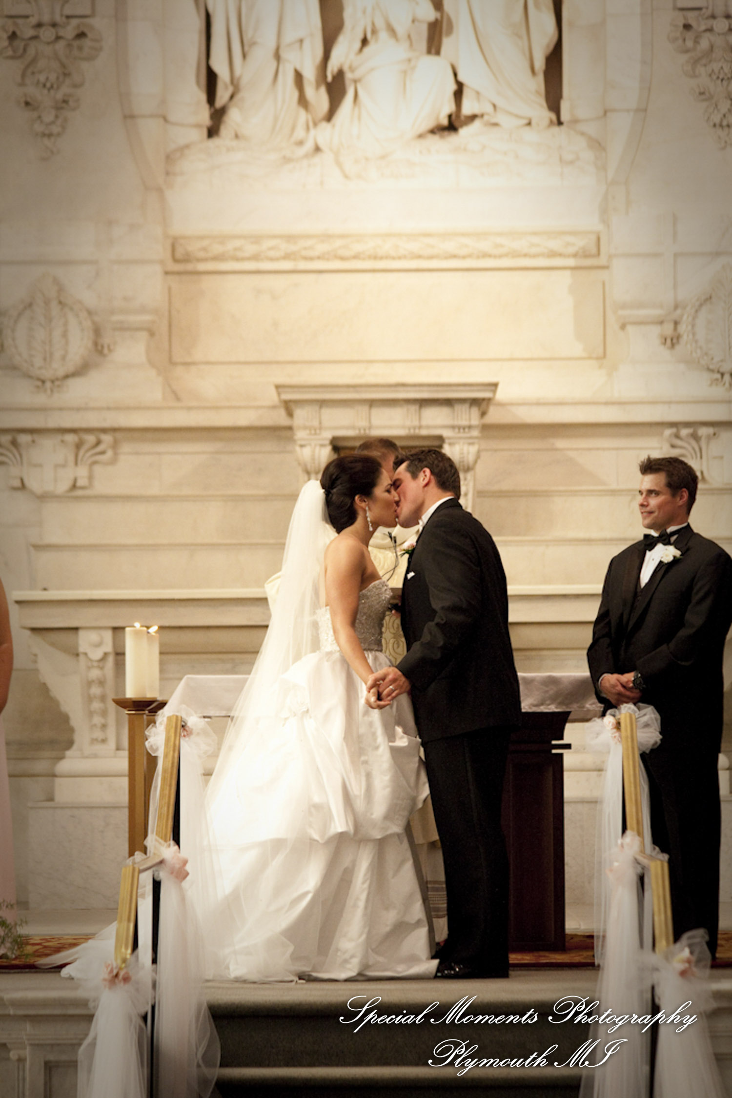 Dave & Angie at Ss. Peter & Paul Jesuit Detroit MI wedding photography