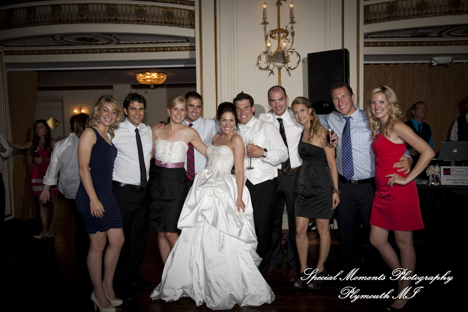 Dave & Angie at Colony Club Detroit MI wedding photography