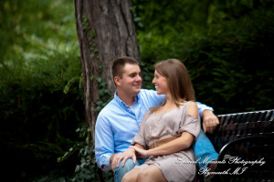 Andy & Jamie at MSU Campus East Lansing MI engagement photograph