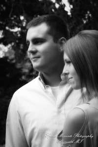 Andy & Jamie at MSU Campus East Lansing MI engagement photograph