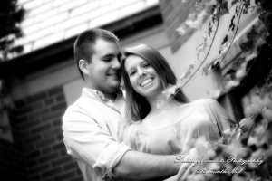 Andy & Jamie at MSU Campus East Lansing MI engagement photograph