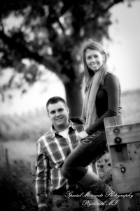 Andy & Jamie at MSU Campus East Lansing MI engagement photograph