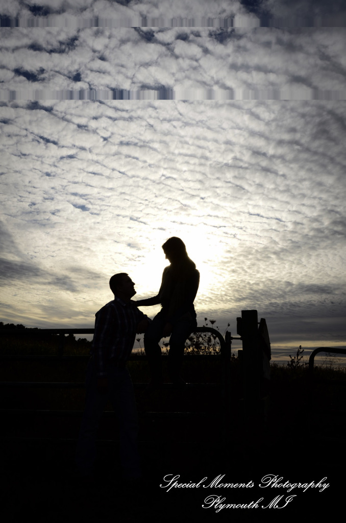 Andy & Jamie at MSU Campus East Lansing MI engagement photograph