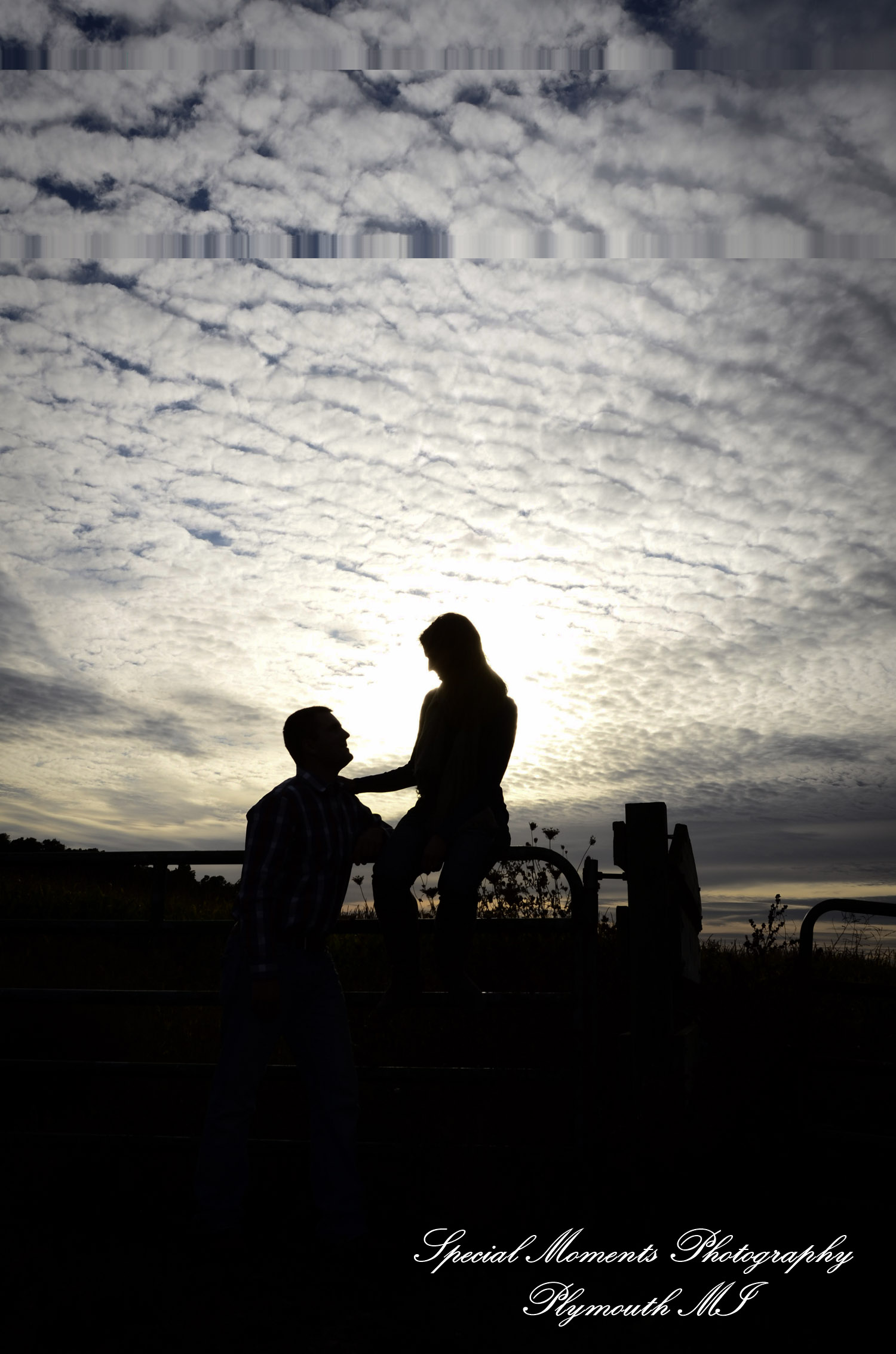 Andy & Jamie at MSU Campus East Lansing MI engagement photograph