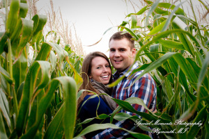 Andy & Jamie at MSU Campus East Lansing MI engagement photograph