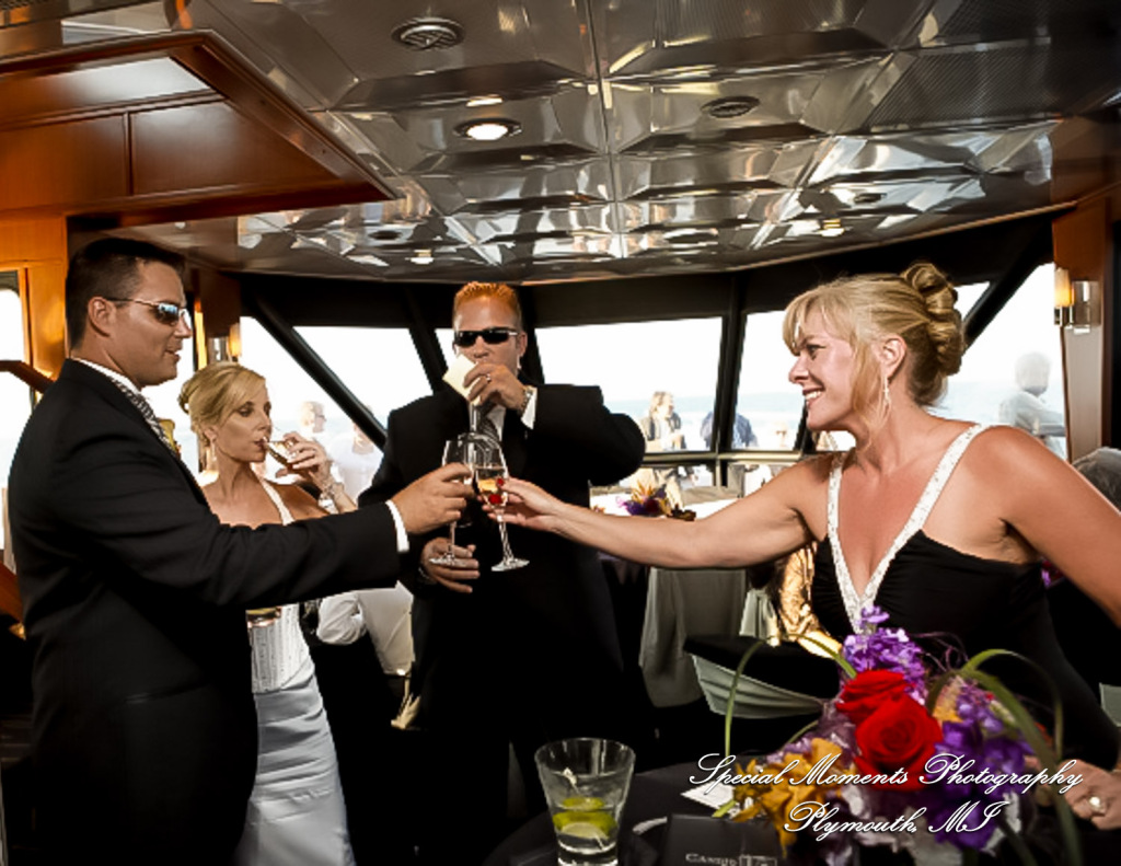 Kam & Jim at Infinity Yacht Jefferson Beach Marina St Clair Shore MI wedding photography