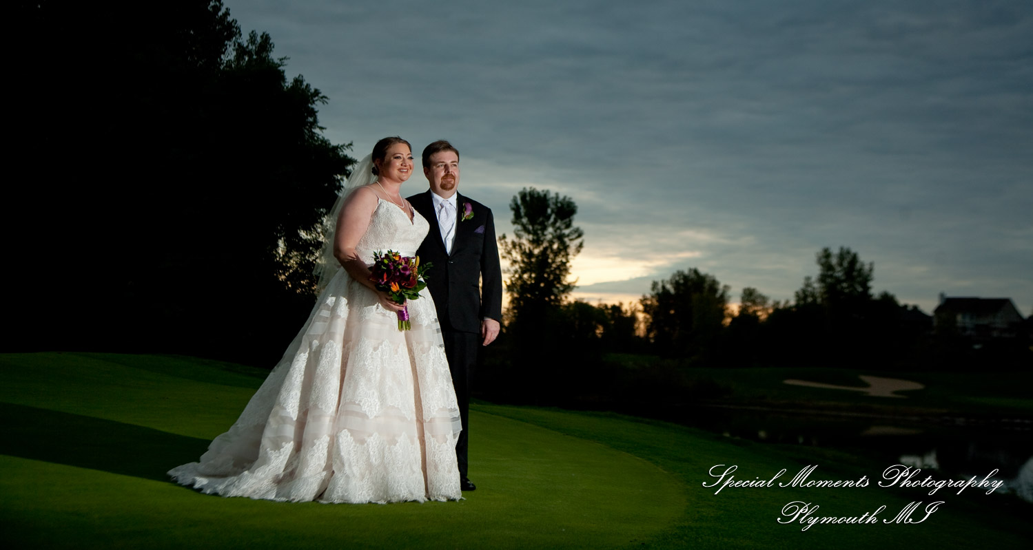 Sarah & Ron at Boulder Pointe Golf Club & Banquet Center Oxford MI wedding photograph